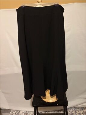 Investments Black Maxi Skirt with Flowing Hem